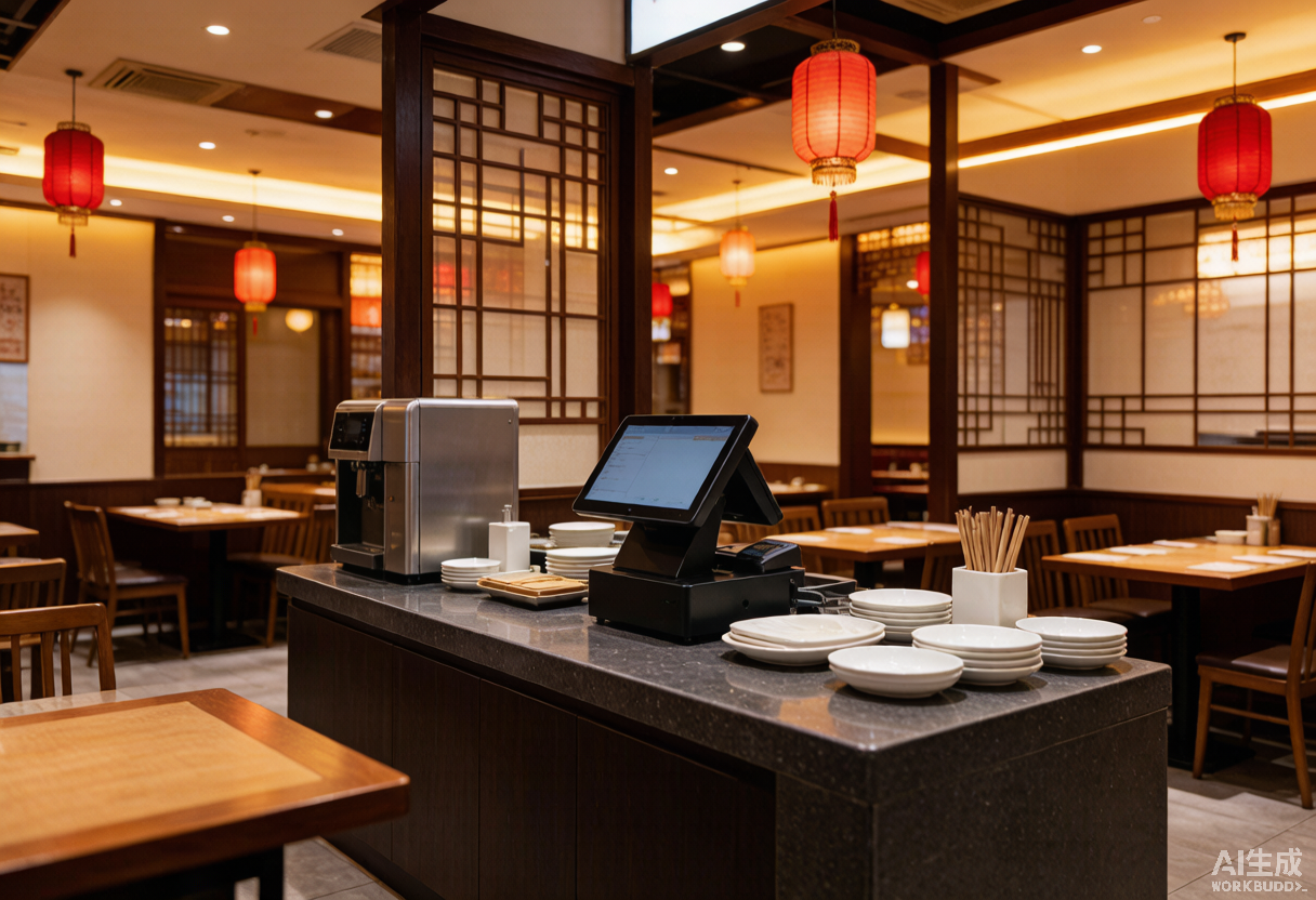 某连锁餐饮门店使用智能收银机后效率提升
